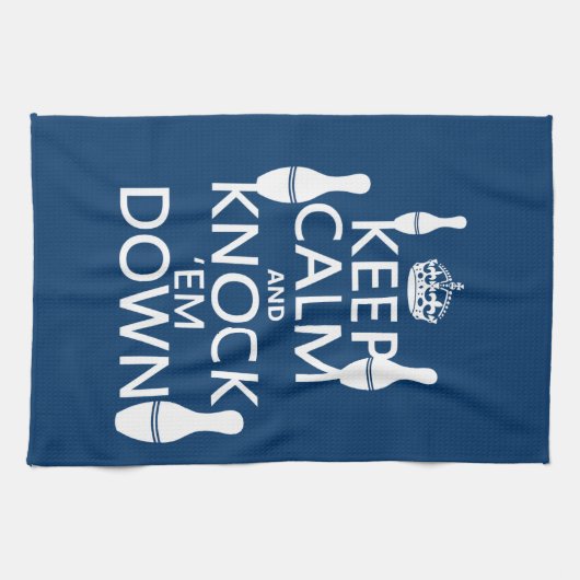 ボーリングをすることは平静を保ち、それらを-すべての色たたきます キッチンタオル (横)