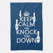 ボーリングをすることは平静を保ち、それらを-すべての色たたきます キッチンタオル (縦)