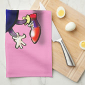 ボーリングをすること キッチンタオル (四つ折り)