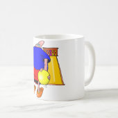 ボーリングをすること コーヒーマグカップ (正面右)