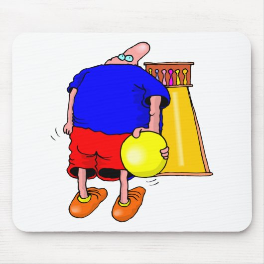 ボーリングをすること マウスパッド (正面)