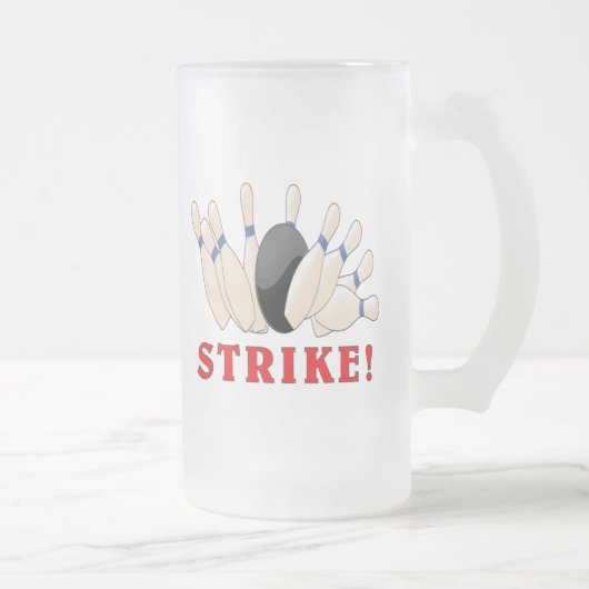 ボーリングをすること: 殴打! フロストグラスビールジョッキ (右)