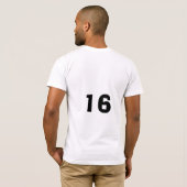 ボーリングをするために生まれて下さい Tシャツ (裏面フル)