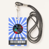 ボーリングをするパーティー、VIPのパス、招待状、男の子はボーリングをします、 バッジ (正面ランヤード)