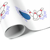 ボーリングをする大きい球 ラッピングペーパー (ロールコーナー)