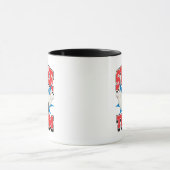 ボーリングをする殴打のチーム マグカップ (中央)