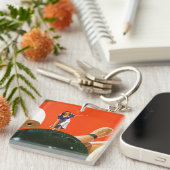 ボーリングをする殴打 キーホルダー (正面右)