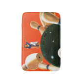 ボーリングをする殴打 バスマット (正面縦)