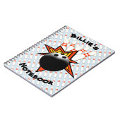 ボーリングをする螺線形ノート ノートブック (左側)