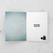 ボーリングをテーマにしたパーティー-クール男らし誕生日 カード (内部)