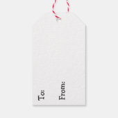 ボーリングをテーマにした誕生日のToおよびFrom ギフトタグ (裏面)