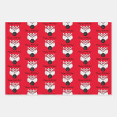 ボーリングをテーマにした誕生日 パーソナライズされた ラッピングペーパーシート (正面3)