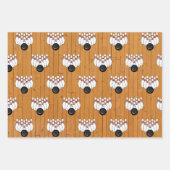 ボーリングをテーマにした誕生日 パーソナライズされた ラッピングペーパーシート (正面)
