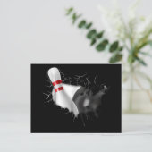 ボーリングインマイスポーツハートクールボウリングをする人、 クリケットの投手アートスケッチ インビテーションポストカード (スタンド正面)