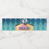 ボーリングウォーターボトルラベル – 少女 ペットボトルラベル (シングルラベル)