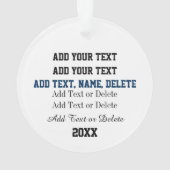 ボーリングオーナメント オーナメント (裏面)