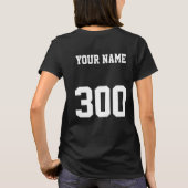 ボーリングカスタムリーグチームのシャツ Tシャツ (裏面)