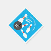 ボーリングカスタム誕生日パーティーテーマ紙ナプキンス スタンダードカクテルナプキン (角)