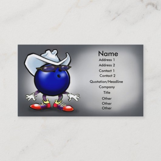 ボーリングカード 名刺 (正面)