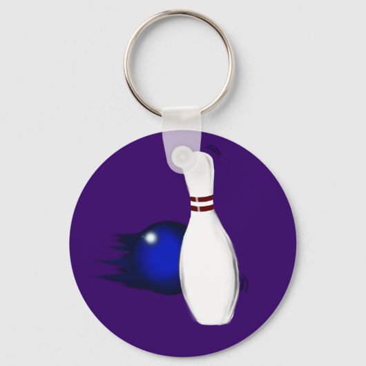 ボーリングギアボウリングをする人、 クリケットの投手収集 キーホルダー (正面)