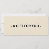 ボーリングギフト券、ボーリングギフト券 招待状 (裏面)