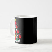 ボーリングクリスマスツリーライトクリスマスボウリングをする人、 クリケットの投手スポーツミー コーヒーマグカップ (正面左)