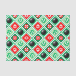 ボーリングクリスマスホリデーギフトティッシュペーパー 薄葉紙