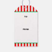 ボーリングクリスマスホリデーギフトラベル ギフトタグ (裏面)