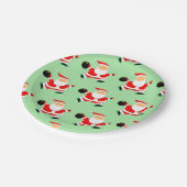 ボーリングクリスマスホリデーパーティー ペーパープレート (アングル)