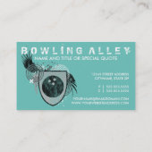 ボーリングクレスト（色のカスタマイズ可能） 名刺 (裏面)