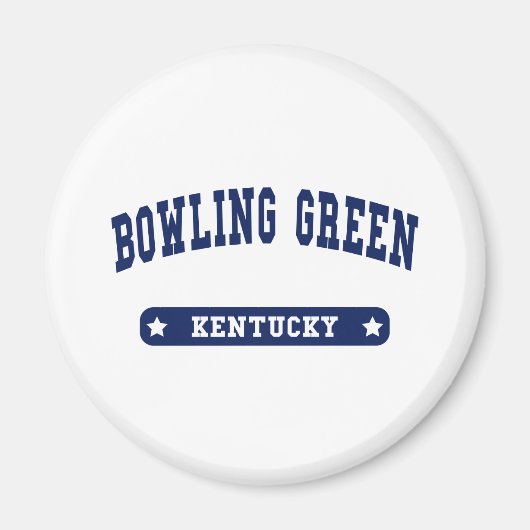 ボーリンググリーンケンタッキーカレッジスタイルTシャツ マグネット (正面)