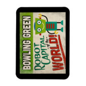 ボーリンググリーンケンタッキーロボット – おもしろいヴィンテージ マグネット (縦)
