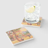 ボーリングゲームLa Ciotatフランス南部 ストーンコースター (横)