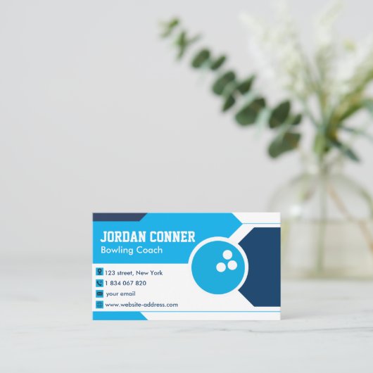 ボーリングコーチ 名刺 (スタンド正面)