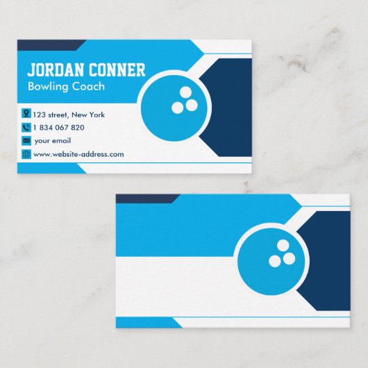 ボーリングコーチ 名刺 (正面/裏面)