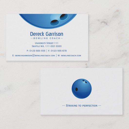 ボーリングコーチ | Perfect Player 名刺 (正面/裏面)