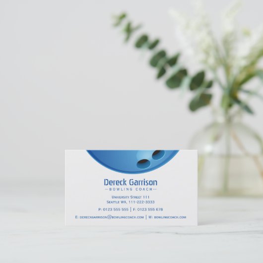 ボーリングコーチ | Perfect Player 名刺 (スタンド正面)