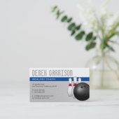 ボーリングコーチ | Perfect Sport Offer深いブルー 名刺 (スタンド正面)