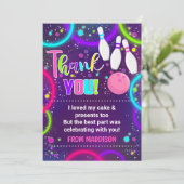 ボーリングサンキューカードグローボーリングサンキューカード 招待状 (スタンド正面)