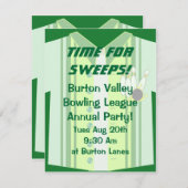 ボーリングシャツパーティー 招待状 (正面/裏面)