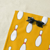 ボーリングスキトルパターン ビーチタオル (インサイチュ)