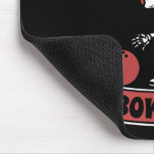 ボーリングスケルトンチームリーグ – アリーボウリングをする人、 クリケットの投手クイーン マウスパッド (コーナー)