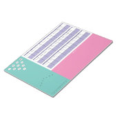 ボーリングスコアボード図とメモ |カラフル | ノートパッド (アングル)