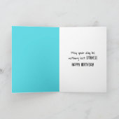 ボーリングストライキ誕生日 カード (内部)