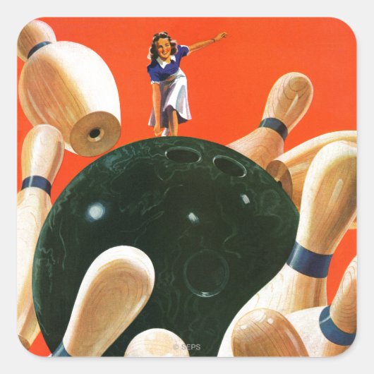 ボーリングストライキ スクエアシール (正面)