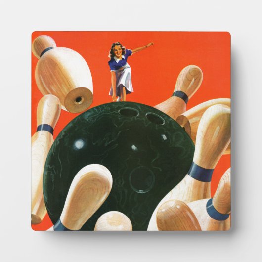 ボーリングストライキ フォトプラーク (正面)