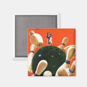 ボーリングストライキ マグネット (正面/裏面)