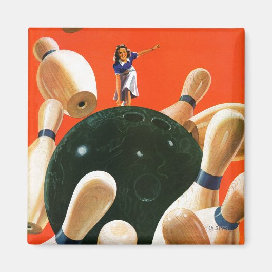 ボーリングストライキ マグネット (正面)