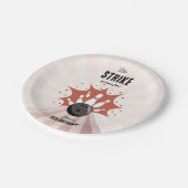 ボーリングストライクアップいくつかのおもしろい誕生日バラ金ゴールドガール ペーパープレート (アングル)