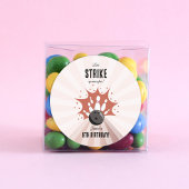 ボーリングストライクアップいくつかのおもしろい誕生日バラ金ゴールドガール ラウンドシール